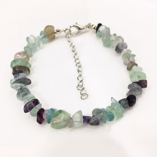 Bracelet en pierres précieuses naturelles pour hommes et femmes, perles de cristal, Chakra Mookite, charmant