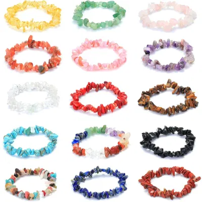 Bracelets en pierre naturelle pour hommes et femmes, soulagement de l'anxiété, du Yoga, du Reiki, des chakras de guérison