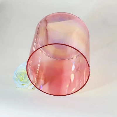 Alchimie Rose vif Cristal clair Méditation Yoga Bol Lumière cosmique Quartz Cristal Bol chantant Méditation sonore Guérison Sonore Bol de cristal de guérison