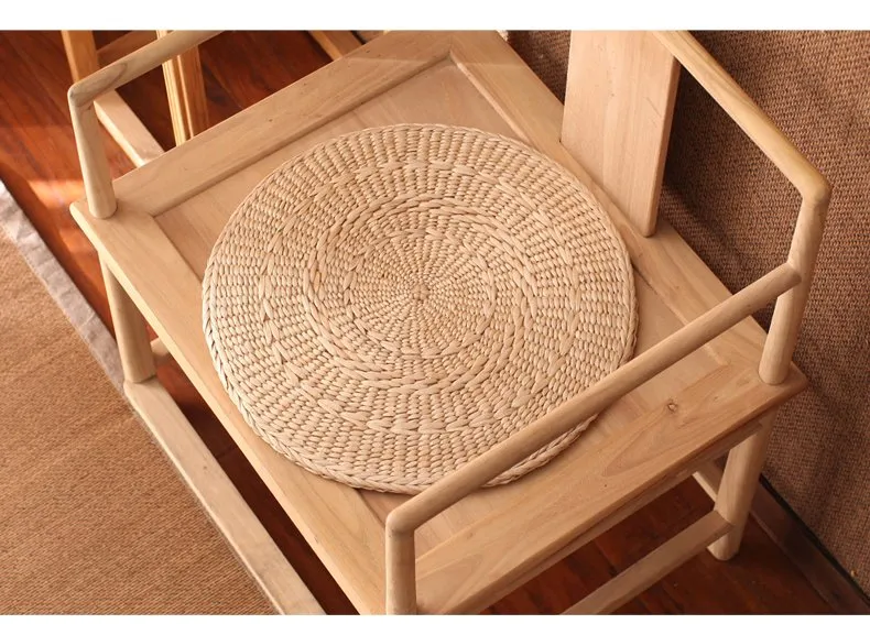 Vente directe nouveau Style Style Rural paille Tatami Futon coussin méditation culte bouddha tapis de sol chaise sol herbe tapis